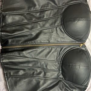 SIZE 4 faux leather corset